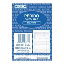 Bloco Pedido 1/36 1 Via (104x143) 50 Fls S. Dom Kit C/ 120