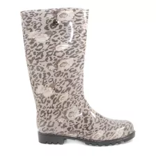 Botas De Lluvia Mujer Estampada Diseño Clasico Citadina