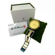 Reloj D'mario Hombre Ze1150 Pulso Esqueleto Dorado