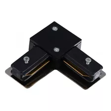 Conector Emenda Para Trilho Eletrificado Preto Branco Cor Preto L