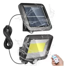 Lámpara Solar Recargable Exterior Jardín Pared Luz 100 Led