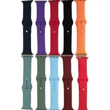 Pulseira Silicone Lisa Para Smartwatch Vários Modelos