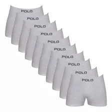 Kit 10 Cuecas Polo 781 Algodão Boxer Sem Costura - Sortido