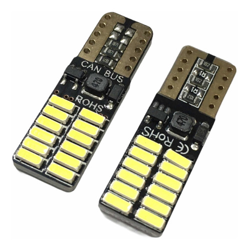 2x Focos Pellizc T10 24 Mini Smd Canbus 12v W3w W5w 168 194 Foto 6