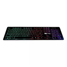 Teclado Gamer Knup Kp-2060 Qwerty Português Brasil Cor Preto Com Luz Rgb