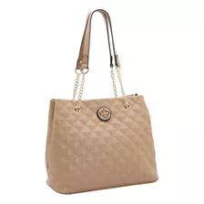 Bolsa Feminina Chenson Matelassê Star Ombro 3484522 Cor Natural