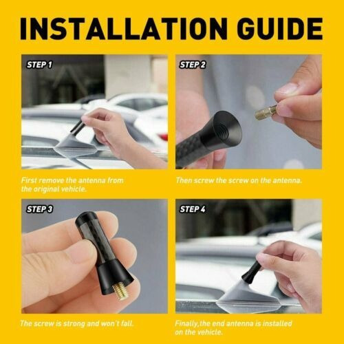 1 Pcs Car Short Hidden Antenna Stereo Fm Am Aerial Radio  Mb Foto 8