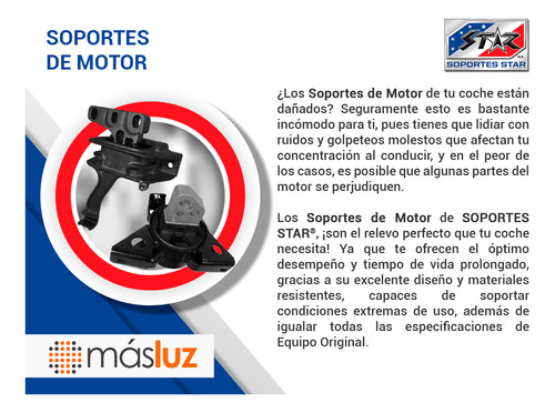 4 Sop Caja Motor P/ Chevrolet Meriva L4 1.8l 04/08 S. Star Foto 4