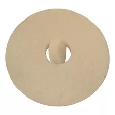 Disco Lustrador Limpeza Enceradeira Branco 41cm C/3