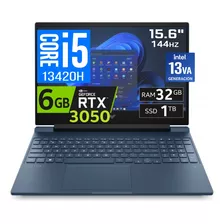 Laptop Gamer Hp Victus 15 Fa109 Azul 15.6 , Intel Core I5 13420h 32gb De Ram 1 Tb Ssd, Nvidia Geforce Rtx 3050 144 Hz 1920x1080px Windows 11 Home