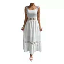 Vestido Blanco Mujer