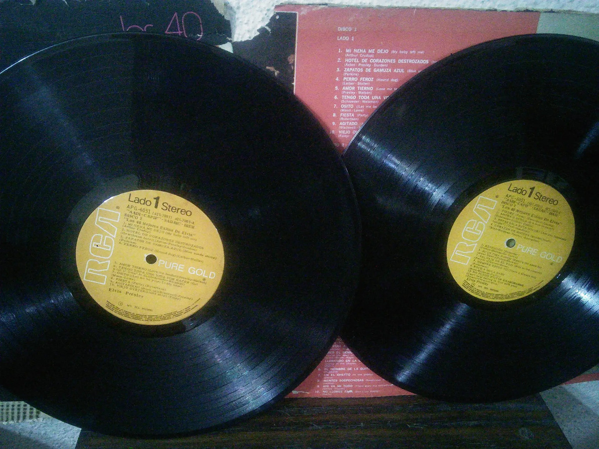 Elvis Presley - Los 40 Mejores Éxitos De Elvis - vinilo 1975