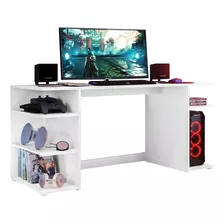 Escritorio Gamer Mesa De Computo En Madera Blanco