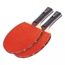 Kit 2 Raquete Tenis De Mesa Ping Pong Profissional + Bolinha