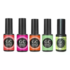 Gamas 5 Geles De Un Paso Semipermanente. Gc Nails Belcolor Color Neon