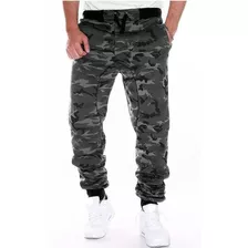 Pantalones Jogger Hombre Cargo Pantalón Casual Camuflaje