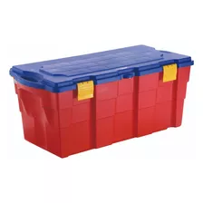 Caja Baul Organizadora 100 Litros Wenco Color Rojo Toybox