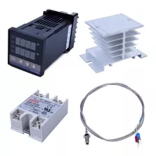 Kit Controlador Temperatura Rex-c100 + Relay Ssr + Aluminio