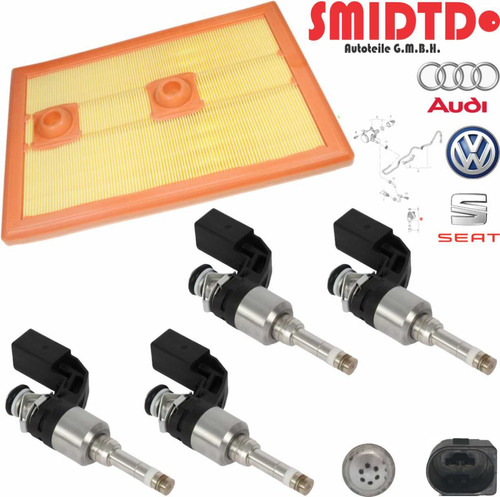 4 Inyectores De Gasolina Y Filtro Vw Golf 1.4l Tsi 2010-2015 Foto 3