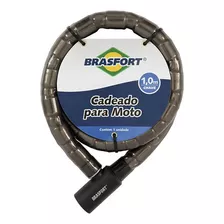 Cadeado Para Moto Brasfort Com Chave 22x1,0m 7012