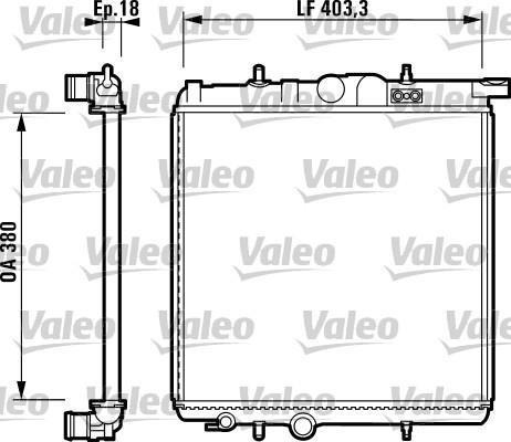 Radiador Peugeot 206 Sin Aire Valeo 732885 Foto 3