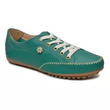 Sapato Feminino Sapatênis Oferta Cor Verde Estilo Mocassim 