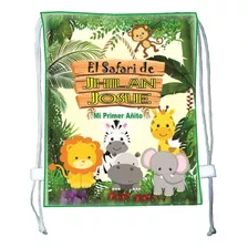 Tula Bolsa Cotillón Fiesta - Animales De Selva X 6 Unidades