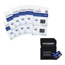 Kit 10 Pz Tarjeta De Memoria Micro Sd Hyundai 32 Gb