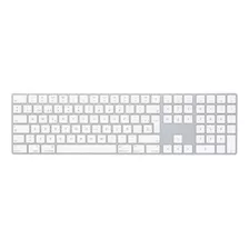 Teclado Apple Magic Keyboard Con Teclado Numérico Qwerty Español Color Blanco - Distribuidor Autorizado
