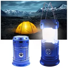 Lámpara Solar Para Campismo 2 Modos De Recarga Recarga De Emergencia Puerto Usb - Dosyu - Color De La Lampara Azul Color De La Luz - Blanco