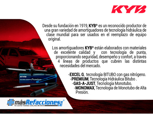 1 Amortiguador Gas Del Izq/der Trailblazer 09 Al 11 Kyb Foto 3