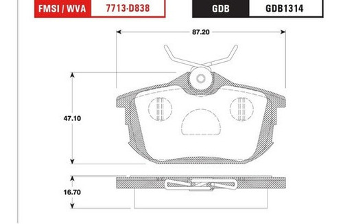 Balata Trasera Low Trw Volvo S40 1.9 2003 Foto 2