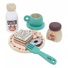 Brinquedo Montessori Comidinhas Kit Café Da Manhã