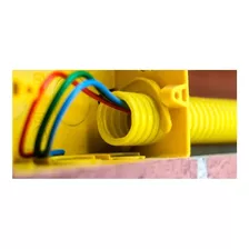 Conduíte Flexível Corrugado Am 1/2 Rolo Com 25m 32mm Tigre Cor Da Cobertura Amarelo