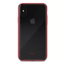 Estuche Para iPhone XS/x Moshi Vitro En Borde Rojo