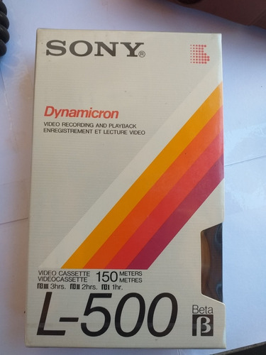 Fita Vídeo Cassete Recorder Sony L500 Dynamicron Virgem Nova