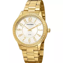 Relógio Mondaine Feminino Clássico Dourado 99363lpmvde1