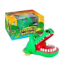 Jogo De Mesa Crocodilo Dentista Original Polibrinq + Brinde