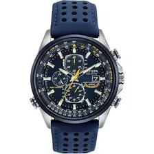 Relógio Citizen Masculino Eco-drive Blue Angels At8020-03l Cor Da Correia Azul Cor Do Bisel Azul Cor Do Fundo Azul