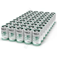 Bateria Saft Ls14250 Er14250 3,6v 1/2aa 1200mah - 50 Pçs 