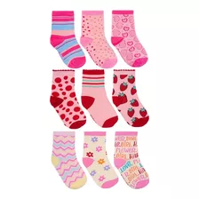 Kit 6 Pares Meias Pimpolho Menina 31 A34 (estampas Sortidas)