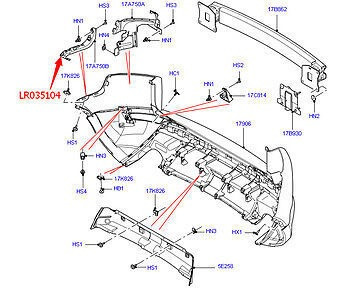 New Rear Right Rh Bumper Mounting Bracket For Land Rover Yma Foto 7