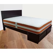 Cama De 2 Plz Con Sabanera Madera Pino, Parafinico