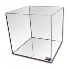 Pecera Mainar Vidrio Cubo 20 Cm 20x20x20 8lts Polypterama