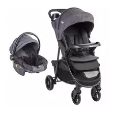 Coche De Paseo Bebesit Sienna Gris Con Chasis Color Negro