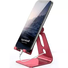 Soporte De Telefono Ajustable Para Escritorio Rojo