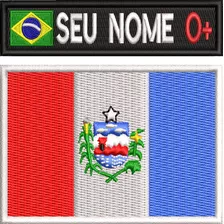 Kit 2pç Tarjeta C/ Nome Bandeira Brasil Ou Seu Estado Ban128