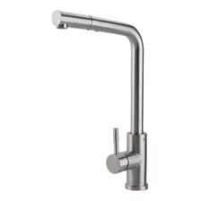 Torneira Para Cozinha Gourmet Misturador Monocomando Extensível Aço Inox 304 Gurupi Pingoo.casa - Prata Escovado