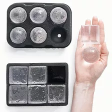 Molde De Silicona Para 6 Cubos De Hielo Redondo Y Cuadrado