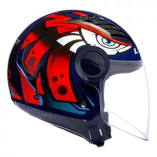 Capacete Ls2 Airflow Of562 Tribal Aberto Amarelo